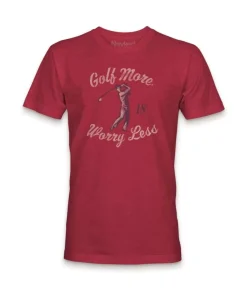 Men'S Ridiculously Soft Midweight Graphic T-Shirt | Golf More, Worry Less