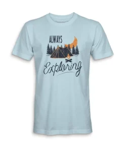 Men'S Ridiculously Soft Midweight Graphic Tee | Always Exploring