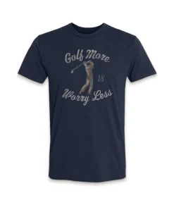 Men'S Ridiculously Soft Midweight Graphic T-Shirt | Golf More, Worry Less