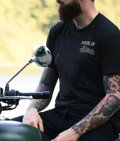 Men'S Ridiculously Soft Midweight Sueded Graphic Tee | American Motorcycles