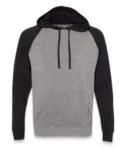 Men'S Ridiculously Soft Midweight Raglan Colorblocked Hooded Sweatshirt