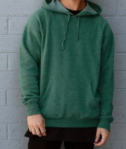 Men'S Ridiculously Soft Midweight Raglan Hooded Sweatshirt