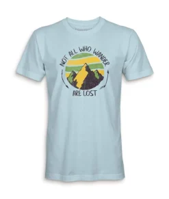 Men'S Ridiculously Soft Midweight Graphic Tee | Not All Who Wander Are Lost