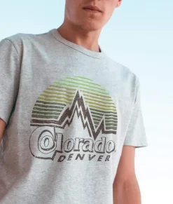 Men'S Ridiculously Soft Midweight Graphic Tee | Denver Colorado