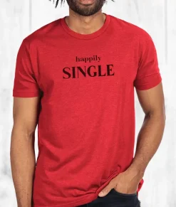 Men'S Ridiculously Soft Midweight Graphic T-Shirt | Happily Single