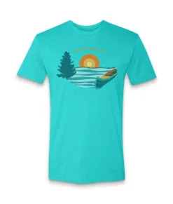 Men'S Ridiculously Soft Midweight Graphic Tee | Lake More Worry Less