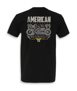Men'S Ridiculously Soft Midweight Sueded Graphic Tee | American Motorcycles