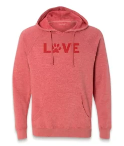 Men'S Ridiculously Soft Midweight Raglan Hooded Valentine'S Day Graphic Sweatshirt | Love My Pet