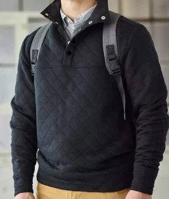 Men'S Ridiculously Soft Quilted Snap Pullover