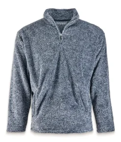 Men'S Ridiculously Soft Shag Sherpa Quarter-Zip Pullover