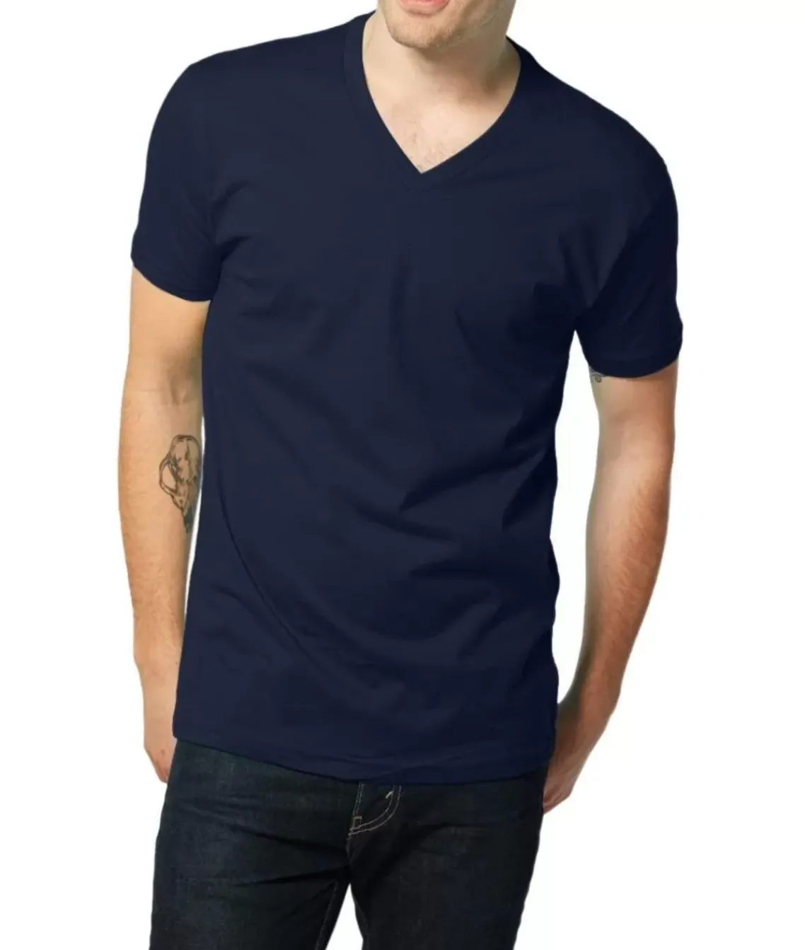 Men'S Ridiculously Soft Short Sleeve V-Neck 100% Cotton Shirt