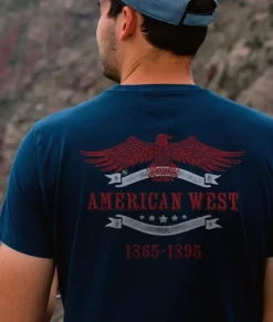 Men'S Ridiculously Soft Sueded Graphic Tee | American West