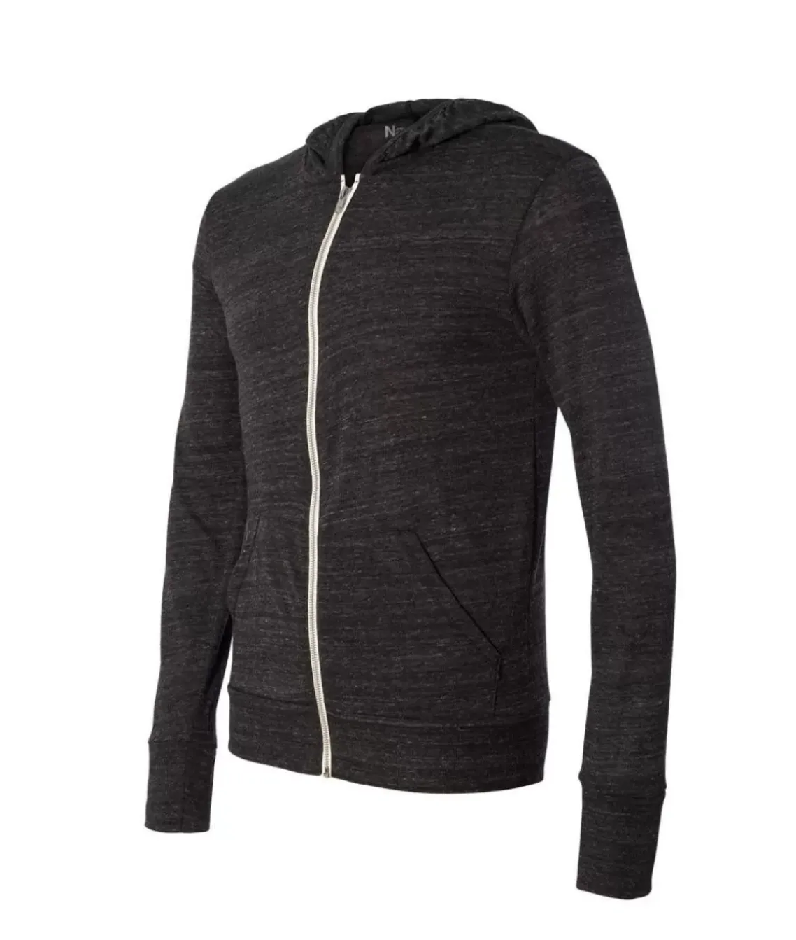 Men'S Ridiculously Soft Vintage Recycled Full-Zip Hooded T-Shirt