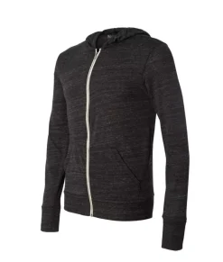 Men'S Ridiculously Soft Vintage Recycled Full-Zip Hooded T-Shirt