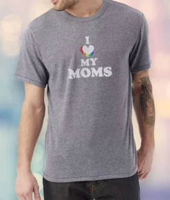 Men'S Ridiculously Soft Vintage Graphic T-Shirt | I Love My Moms