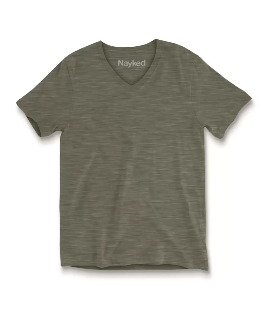 Men'S Short Sleeve Slub Jersey V-Neck T-Shirt