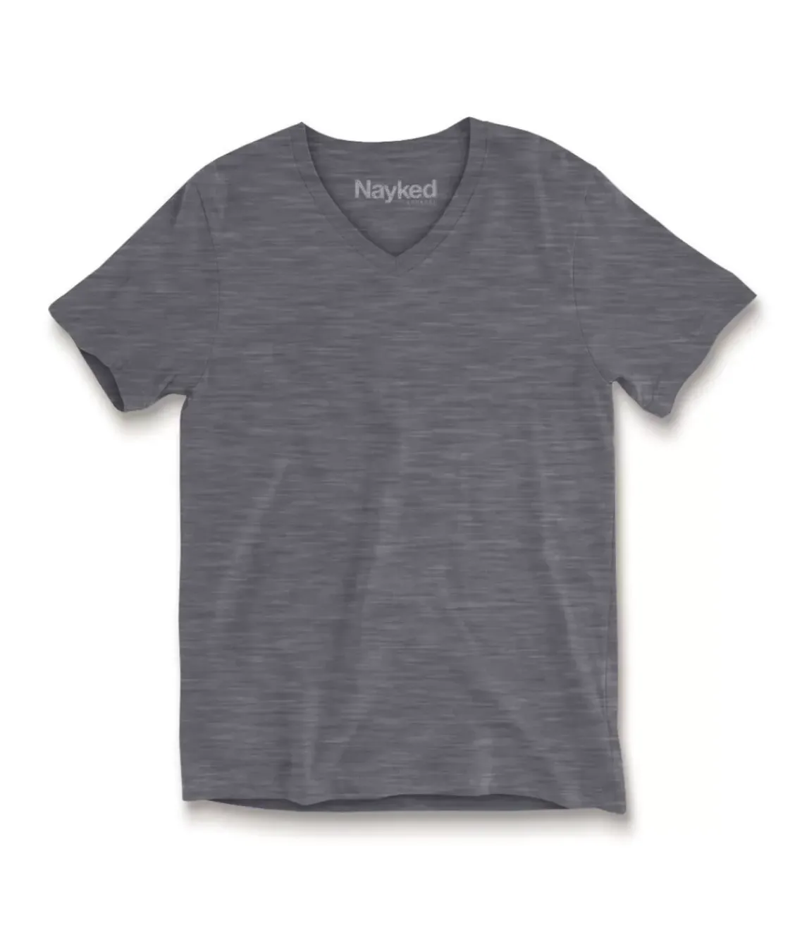 Men'S Short Sleeve Slub Jersey V-Neck T-Shirt