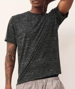Men'S Soft Marble Jersey Short Sleeve Crew Neck T-Shirt