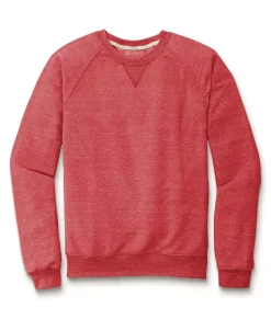 Men'S Soft Snow Heather French Terry Raglan Pullover Sweatshirt