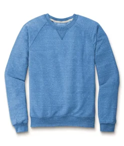 Men'S Soft Snow Heather French Terry Raglan Pullover Sweatshirt