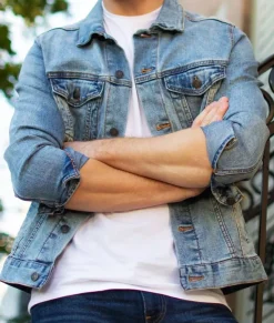 Men'S Soft Vintage Denim Jacket