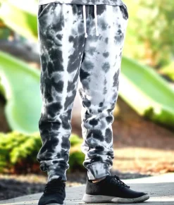 Men'S Soft Washed Tie Dye Fleece Joggers