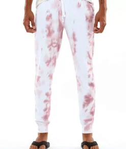 Men'S Soft Washed Tie Dye Fleece Joggers
