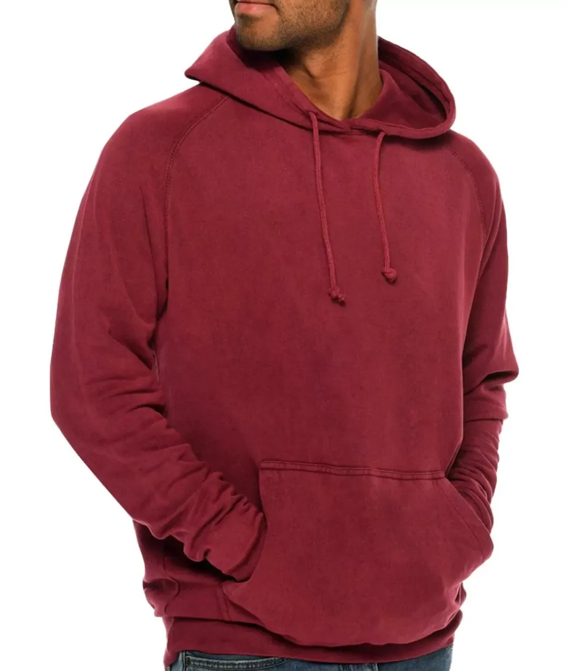 Men'S Vintage Fleece Raglan Hoodie