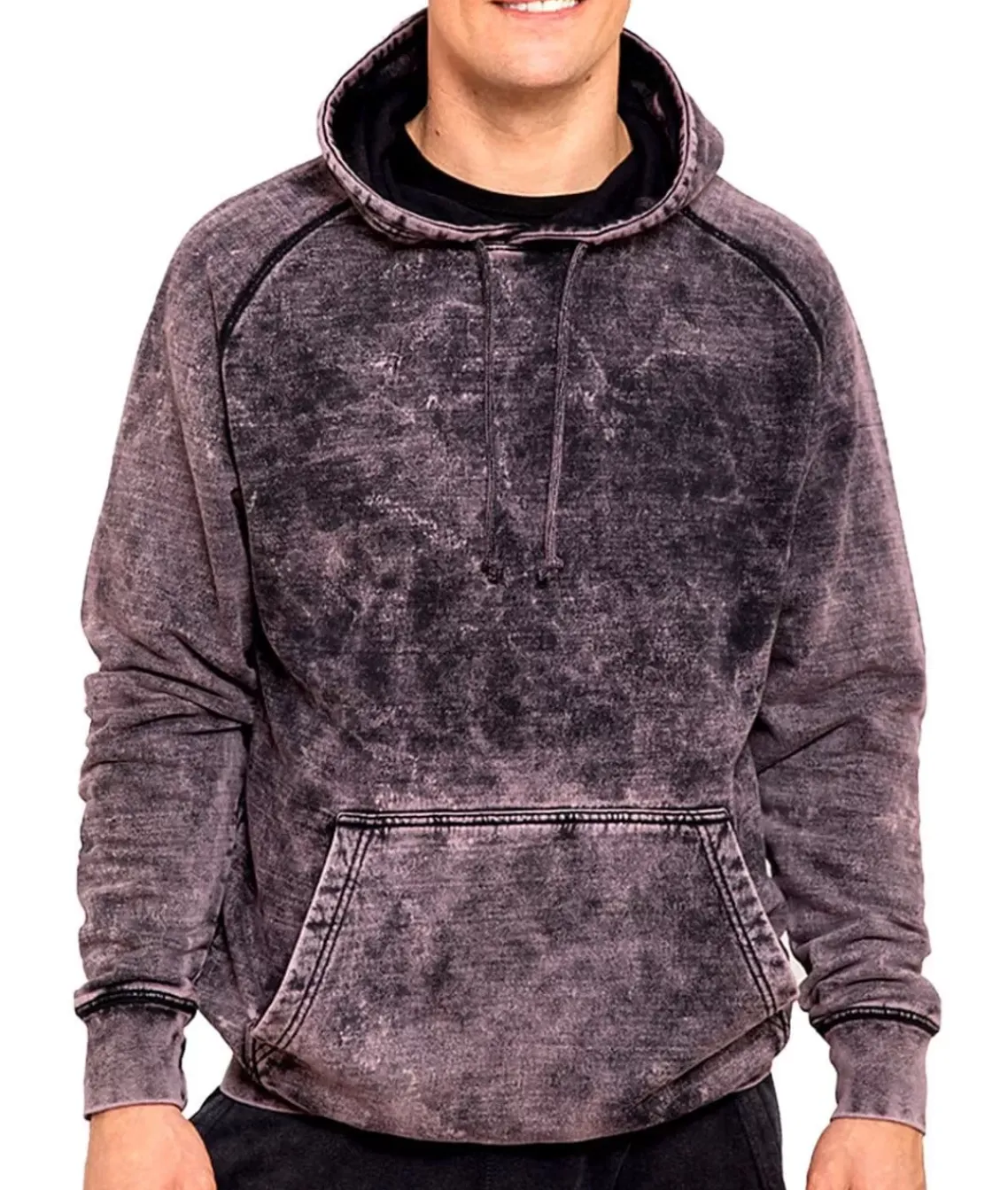 Men'S Vintage Fleece Raglan Hoodie