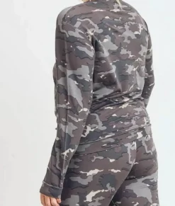 Real Women'S Plus Earth Print Pullover/Discontinued