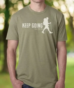 Ridiculously Soft Crew Neck Graphic T-Shirt | Keep Going With Hiker