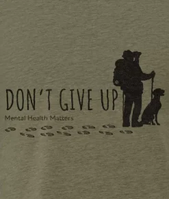 Ridiculously Soft Crew Neck Graphic T-Shirt | Don'T Give Up-Hike With Your Dog