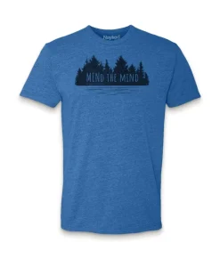 Ridiculously Soft Crew Neck Graphic T-Shirt | Mend The Mind-Treeline And Lake Graphic