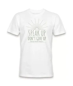 Ridiculously Soft Crew Neck Graphic T-Shirt | Speak Up Don'T Give Up Front Graphic