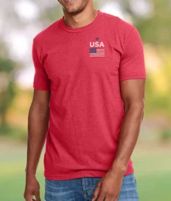 Ridiculously Soft Men'S Usa Flag Graphic T-Shirt
