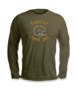 Ridiculously Soft Saturday Is Game Day Graphic Long Sleeve Crew Neck T-Shirt