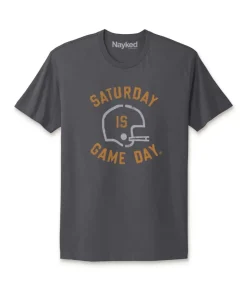Ridiculously Soft Saturday Is Game Day Graphic Short Sleeve Crew Neck T-Shirt