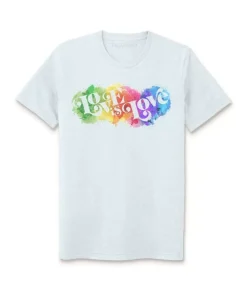 Unisex Ridiculously Soft Lightweight Sueded Graphic T-Shirt | Love Is Love