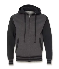 Varsity Full-Zip Hooded Fleece Jacket