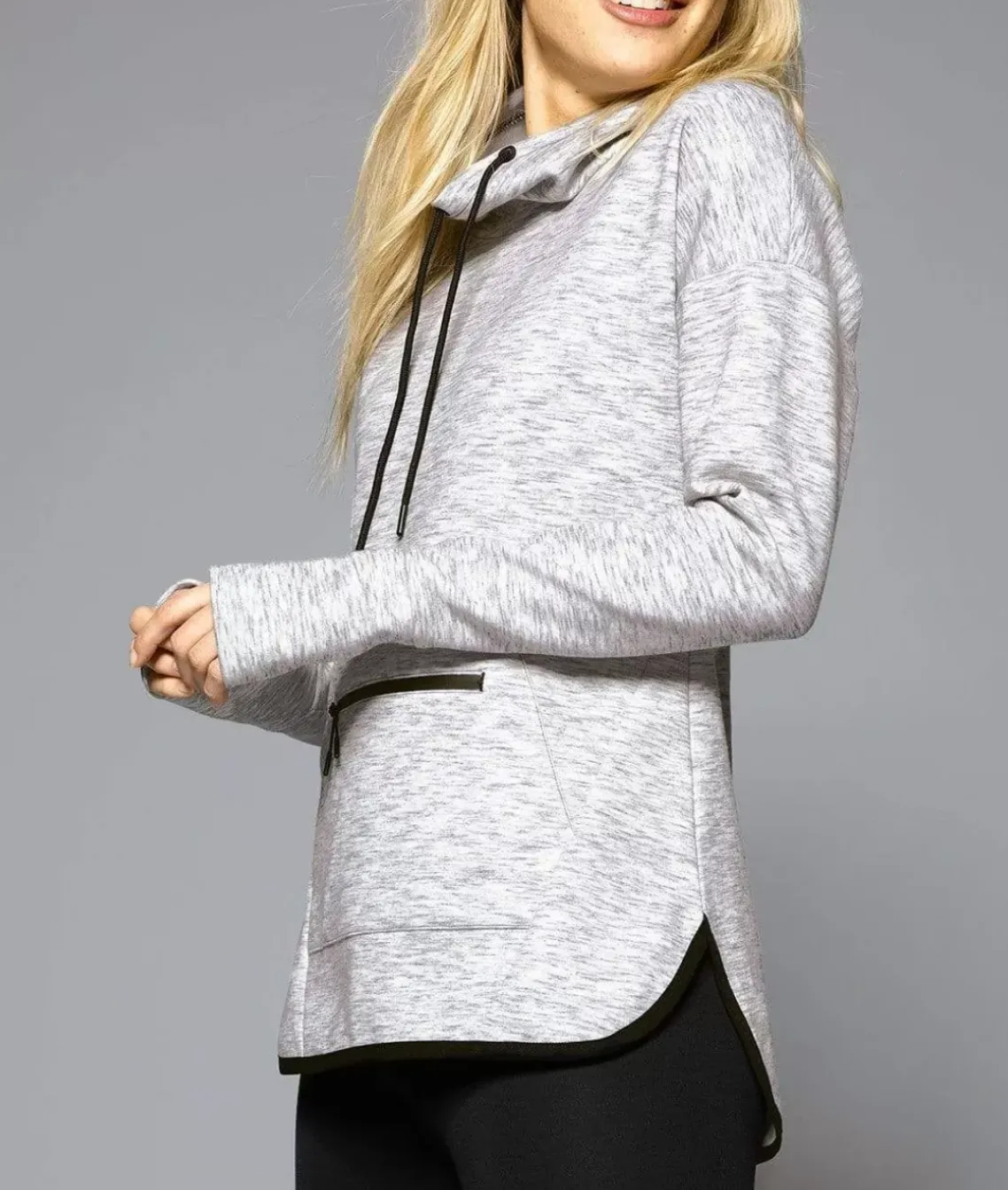 Women'S Athleisure Cowl Neck Pullover