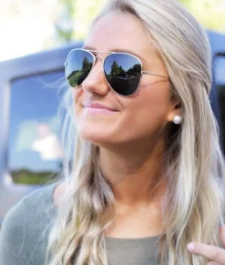 Women'S Aviator Polarized Sunglasses, Lifetime Guarantee