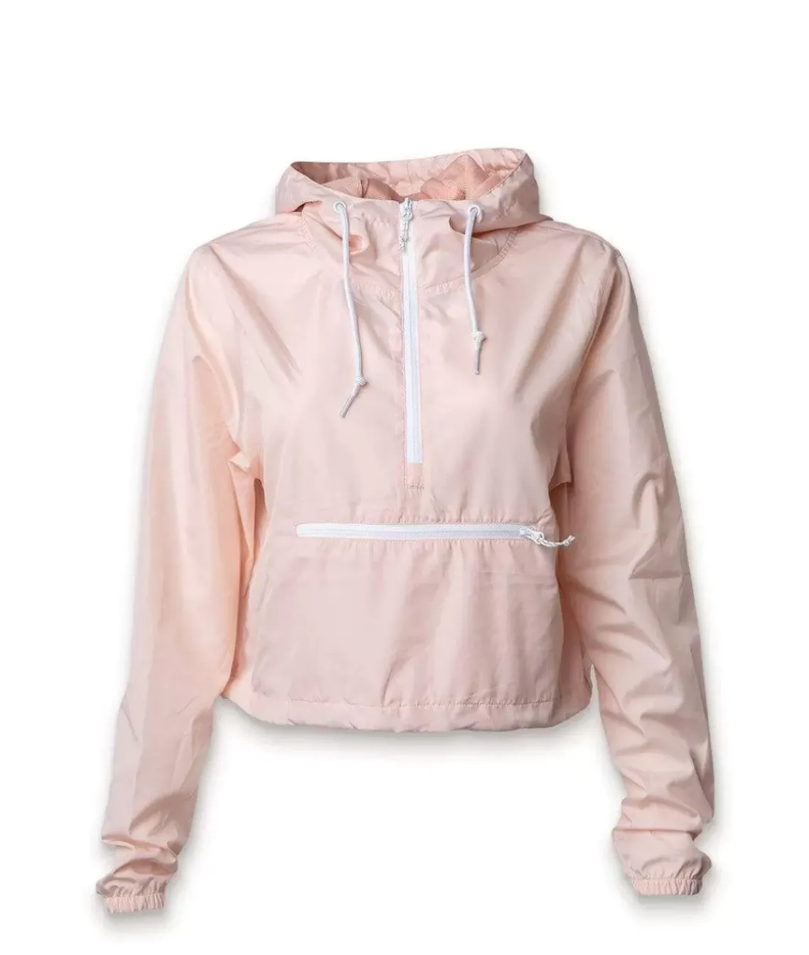 Women'S Lightweight Pullover Cropped Windbreaker