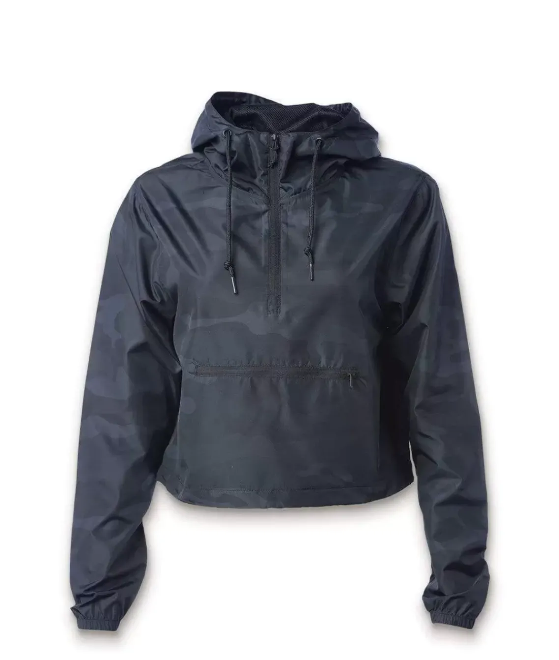 Women'S Lightweight Pullover Cropped Windbreaker