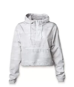 Women'S Lightweight Pullover Cropped Windbreaker