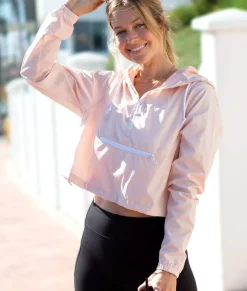 Women'S Lightweight Pullover Cropped Windbreaker