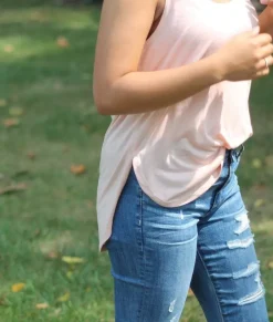 Women'S Ridiculously Soft Lightweight Flowy Tank Top With Side Slits