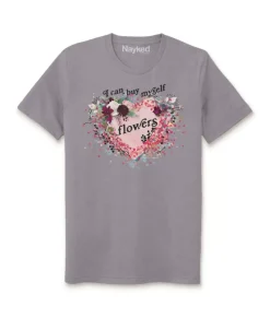 Women'S Ridiculously Soft Oversized Sueded Graphic T-Shirt | I Can Buy Myself Flowers