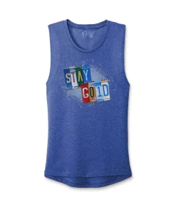 Women'S Ridiculously Soft Festival Graphic Muscle Tank | Stay Gold
