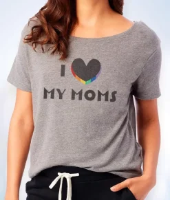 Women'S Ridiculously Soft Vintage Oversized Graphic Tee | I Love My Moms
