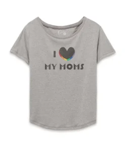 Women'S Ridiculously Soft Vintage Oversized Graphic Tee | I Love My Moms